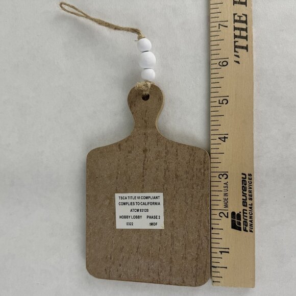 5 pc Autumn Decorative Set: Wooden Sign Faux Caramel Apples and Fall Rolling Pin - Picture 9 of 11